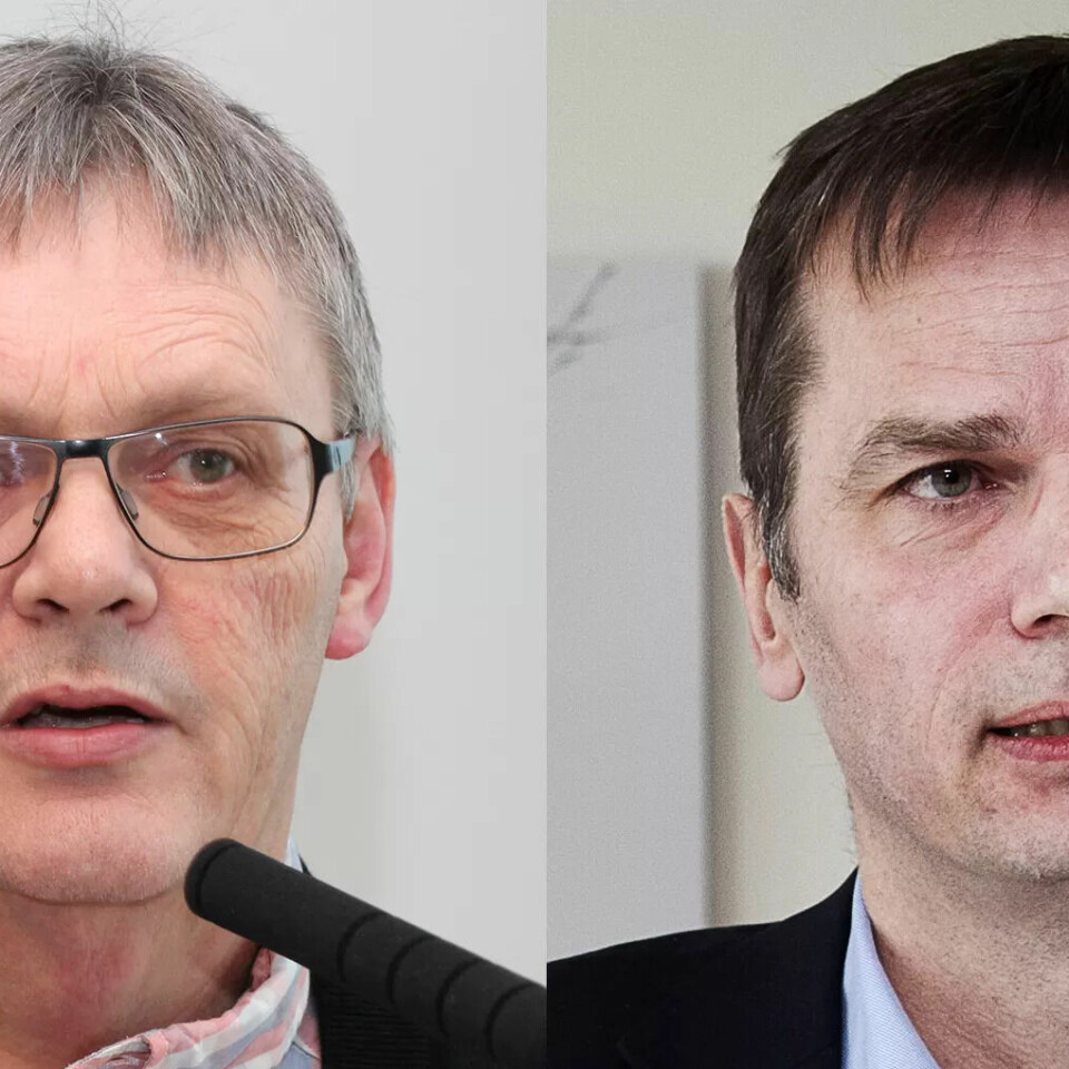 Odd-Haldgeir Larsen og Paal Skarsbak leder forhandlingene fra Fagforbundets side. Odd-Haldgeir Larsen og Paal Skarsbak leder forhandlingene fra Fagforbundets side.