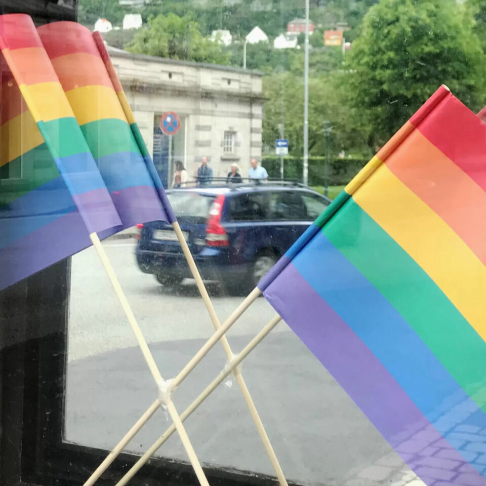 FLAGGNEKT: Det var fleirtalet i formannskapet i Lyngdal kommune som vedtok at det ikkje er ok med prideflagg på kontora for dei som er tilsette. I følgje ein av dei fremste ekspertane på ytringsfridom og menneskerettar kan det hende kommunen må gjere om vedtaket. FLAGGNEKT: Det var fleirtalet i formannskapet i Lyngdal kommune som vedtok at det ikkje er ok med prideflagg på kontora for dei som er tilsette. I følgje ein av dei fremste ekspertane på ytringsfridom og menneskerettar kan det hende kommunen må gjere om vedtaket.