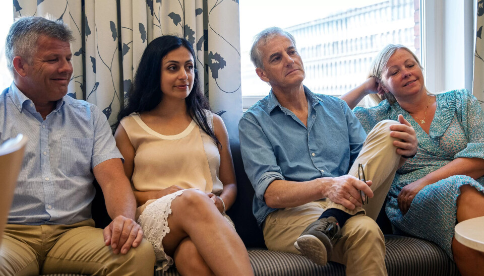 Nestlederne Bjørnar Skjæran, Hadia Tajik, partileder Jonas Gahr Støre og partisekretær Kjersti Stenseng i Arbeiderpartiet. Nestlederne Bjørnar Skjæran, Hadia Tajik, partileder Jonas Gahr Støre og partisekretær Kjersti Stenseng i Arbeiderpartiet.