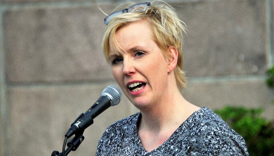 MÅ FRATRE: Kristine Larsen er ute av jobben i Norsk Arbeidsmandsforbund fra mandag 21. desember. MÅ FRATRE: Kristine Larsen er ute av jobben i Norsk Arbeidsmandsforbund fra mandag 21. desember.