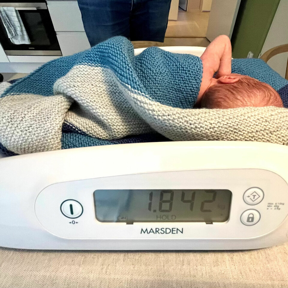VEKTKURVE: Babyer under 2,5 kilo regnes som premature. VEKTKURVE: Babyer under 2,5 kilo regnes som premature.