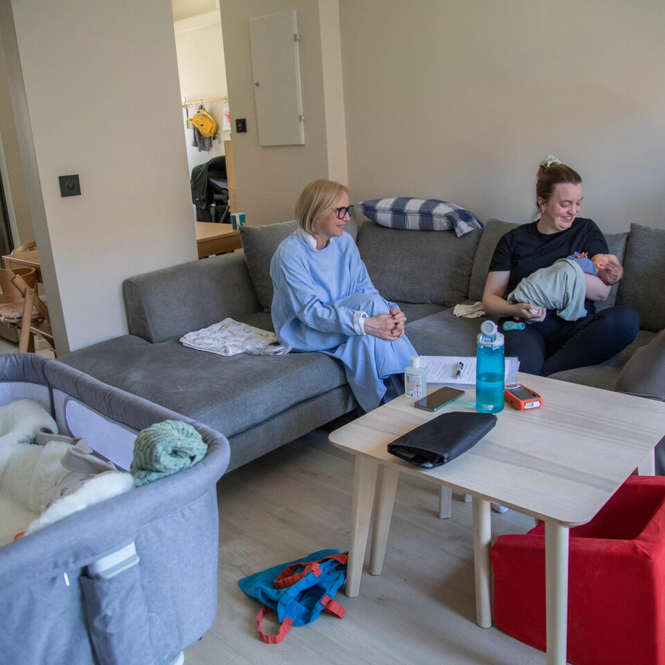 NOK INFO: Thomas Myrvang og Karin Danielsson følte seg godt forberedt da de dro hjem med Emil NOK INFO: Thomas Myrvang og Karin Danielsson følte seg godt forberedt da de dro hjem med Emil