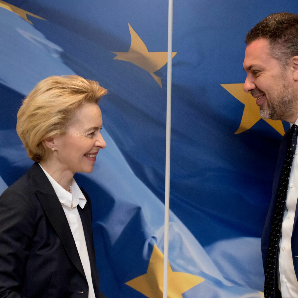 President for EU-kommisjonen Ursula von der Leye og generalsekretær Luca Visentini møttes for å diskutere EU-direktivet om minstelønn. President for EU-kommisjonen Ursula von der Leye og generalsekretær Luca Visentini møttes for å diskutere EU-direktivet om minstelønn.