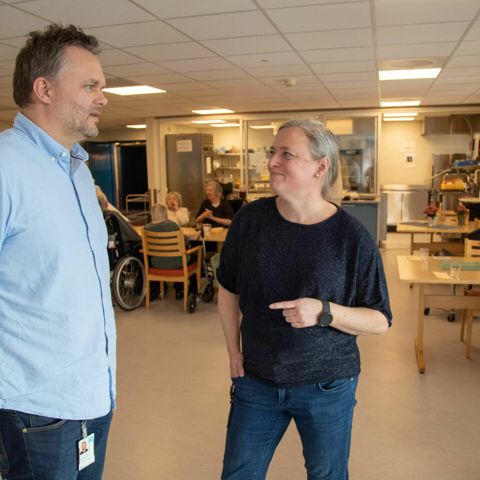 SAMARBEID: Anita N. Romskaug har fått til mye sammen med kjøkkensjef Øyvind Ekornhol (t.v.) og Geir Dagfinrud. SAMARBEID: Anita N. Romskaug har fått til mye sammen med kjøkkensjef Øyvind Ekornhol (t.v.) og Geir Dagfinrud.