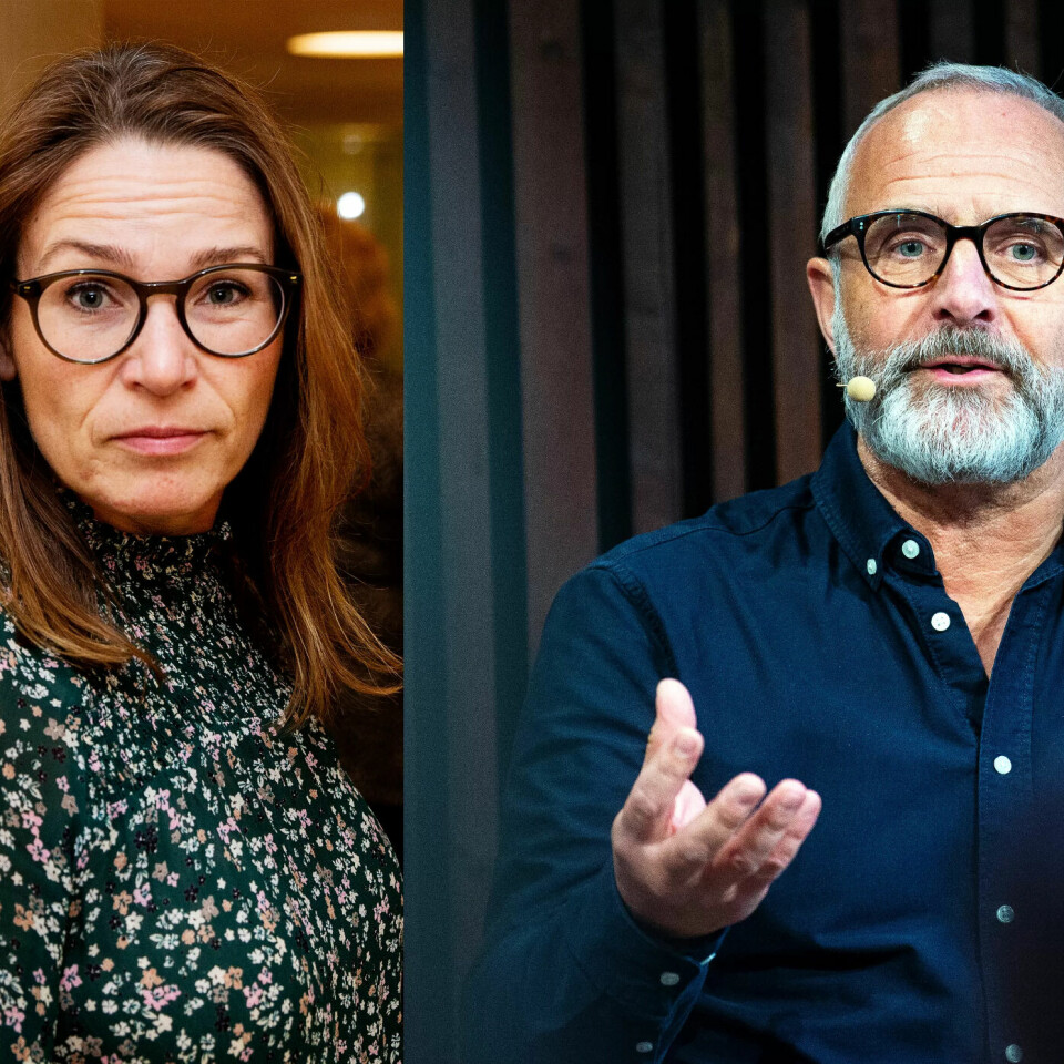VELKOMMEN TIL OSS: Både Trine Lise Sundnes i HK og Odd Chr. Øverland i Postkom (snart Fagforbundet) mener de kan gjøre en god jobb for LO-medlemmene i finanssektoren. VELKOMMEN TIL OSS: Både Trine Lise Sundnes i HK og Odd Chr. Øverland i Postkom (snart Fagforbundet) mener de kan gjøre en god jobb for LO-medlemmene i finanssektoren.