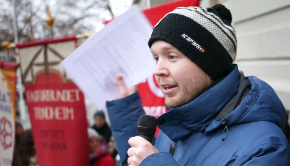 TOK ORDET: Leder av Fagforbundet i Trondheim, Mats Monsen, organiserer mange ansatte som sier de allerede løper fort. TOK ORDET: Leder av Fagforbundet i Trondheim, Mats Monsen, organiserer mange ansatte som sier de allerede løper fort.