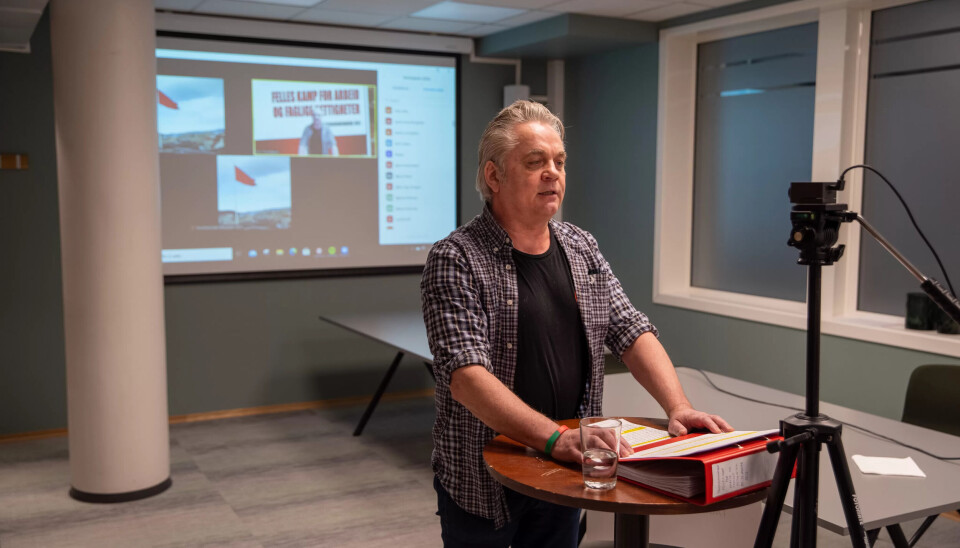 DIGITALT: John-Peder Denstad har brukt å halde opningsinnlegget framfor ein fullsett sal på Scandic Lerkendal dei seinare åra, men i år måtte han ønske velkommen framfor eit web-kamera. DIGITALT: John-Peder Denstad har brukt å halde opningsinnlegget framfor ein fullsett sal på Scandic Lerkendal dei seinare åra, men i år måtte han ønske velkommen framfor eit web-kamera.