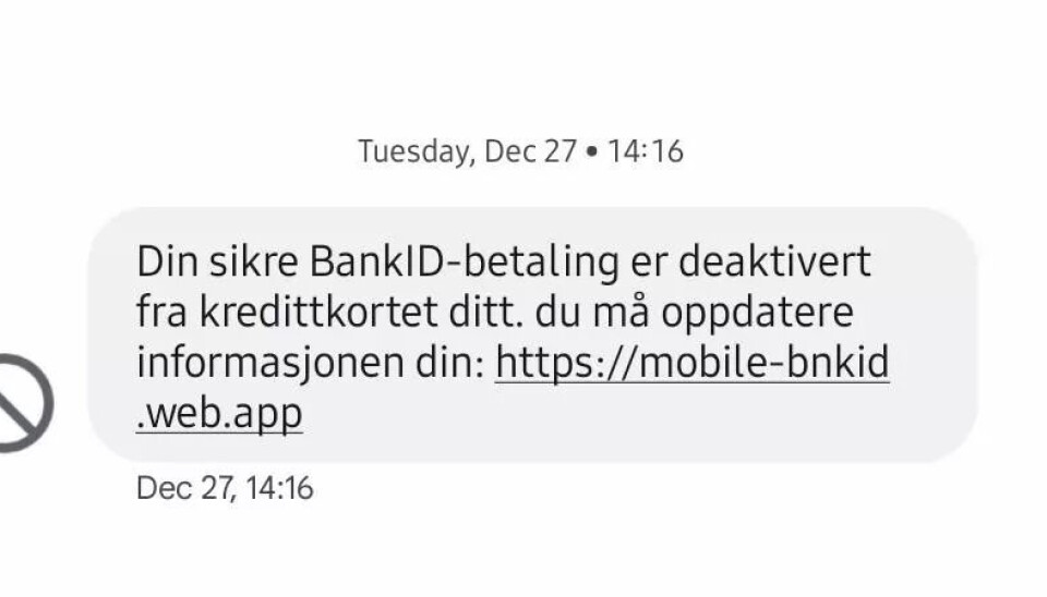 SVINDEL: Thomas Bekkenes fekk denne sms`ein i desember: – Eit klassisk svindelforsøk der dei vil ha pengane dine eller bruke deg til å logge seg inn på jobben din, seier beredskapssjefen og IT-sikkerheitskonsulenten. SVINDEL: Thomas Bekkenes fekk denne sms`ein i desember: – Eit klassisk svindelforsøk der dei vil ha pengane dine eller bruke deg til å logge seg inn på jobben din, seier beredskapssjefen og IT-sikkerheitskonsulenten.