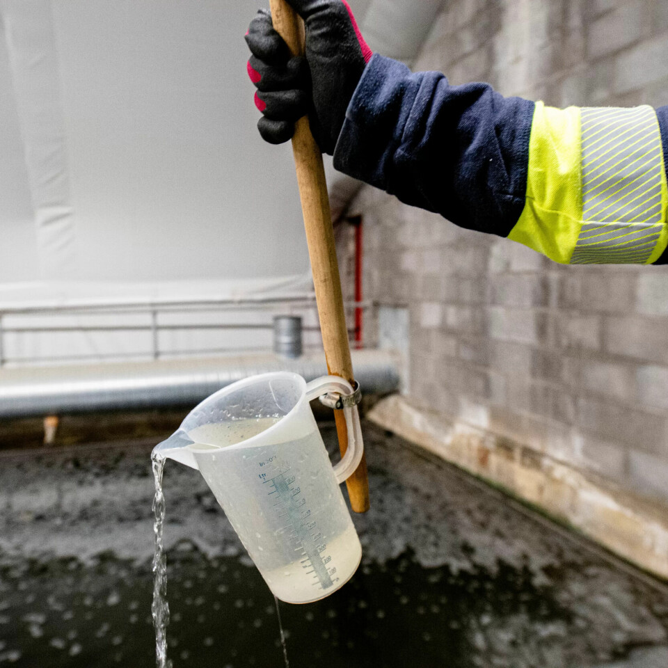 DRITGODT: Det ferdigrensede vannet er så rent at det nesten kan drikkes. DRITGODT: Det ferdigrensede vannet er så rent at det nesten kan drikkes.