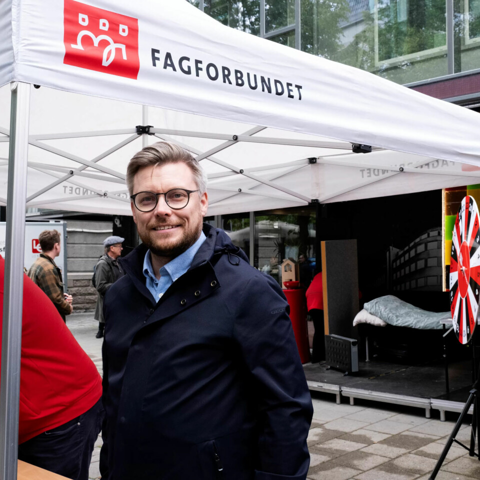 Tarjei Leistad, leder av Fagforbundet i Trøndelag. Tarjei Leistad, leder av Fagforbundet i Trøndelag.
