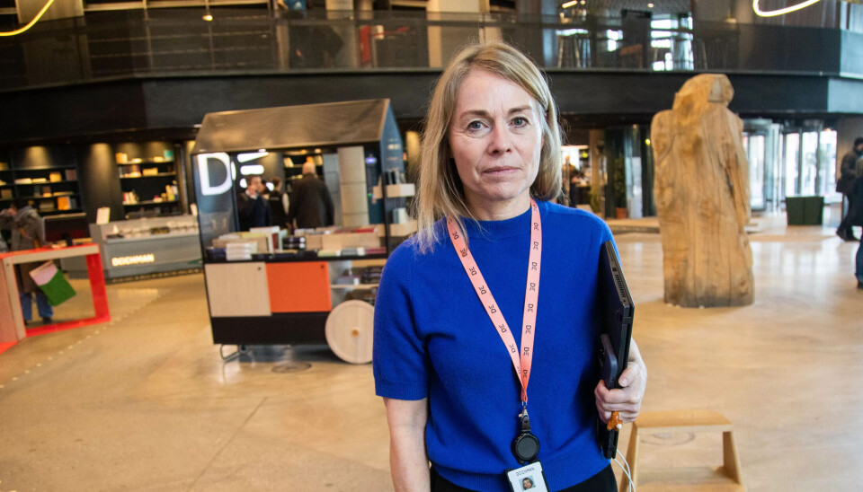 NY TOPP: Biblioteksjef Merete Lie på hovedbiblioteket i Bjørvika NY TOPP: Biblioteksjef Merete Lie på hovedbiblioteket i Bjørvika