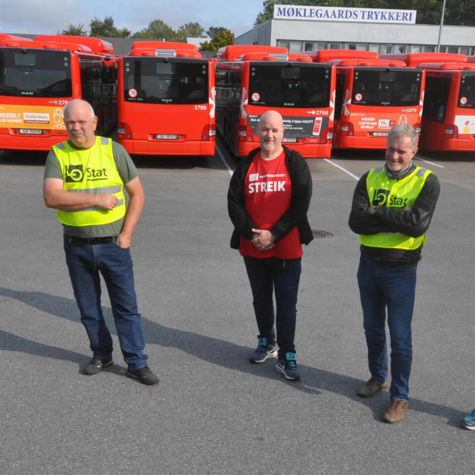 SAMMEN I STREIK: I alle de fire forbundene er harmen stor. Willie Hansen, Odd Kirkeng, Svein Jacobsen, Per Meidell og Svein Arne Andersen. SAMMEN I STREIK: I alle de fire forbundene er harmen stor. Willie Hansen, Odd Kirkeng, Svein Jacobsen, Per Meidell og Svein Arne Andersen.