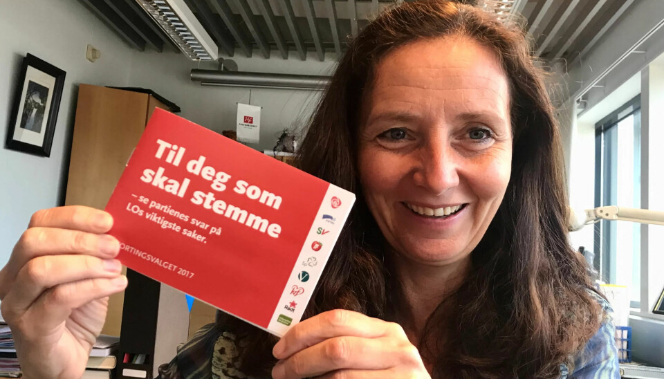 MOBILISERING: Fagforbundet mobiliserer for å få medlemmene til å stemme rødgrønt. Det er de best tjent med, sier leder for samfunnsområdet i Fagforbundet, Gunn Karin Gjul. MOBILISERING: Fagforbundet mobiliserer for å få medlemmene til å stemme rødgrønt. Det er de best tjent med, sier leder for samfunnsområdet i Fagforbundet, Gunn Karin Gjul.