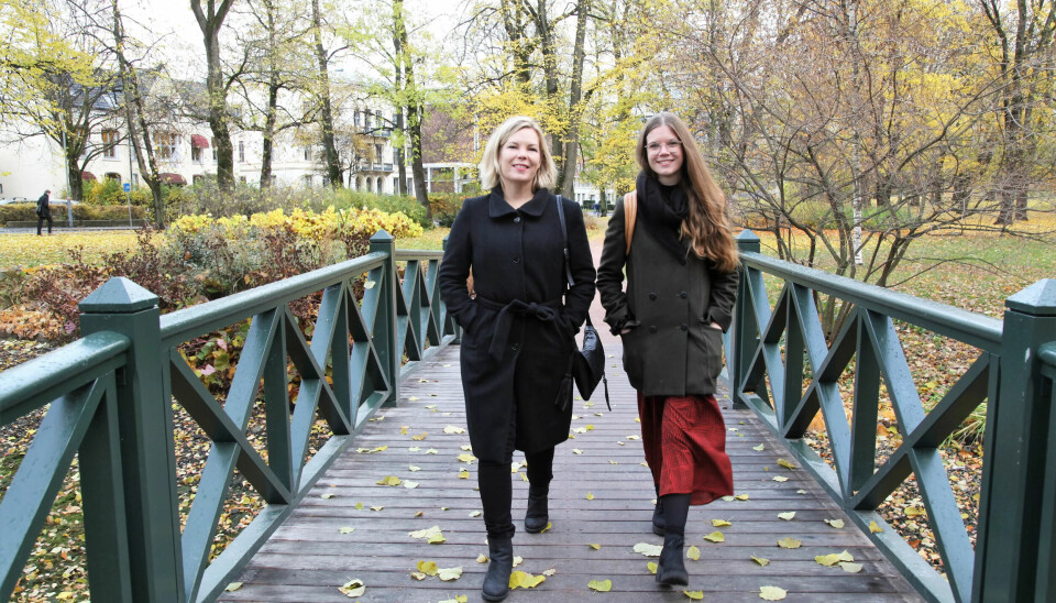 Tegneserieskaper Jenny Jordahl (t.h) og forfatter Marta Breen har laget boka '60 damer du skulle ha møtt' sammen. Tegneserieskaper Jenny Jordahl (t.h) og forfatter Marta Breen har laget boka '60 damer du skulle ha møtt' sammen.