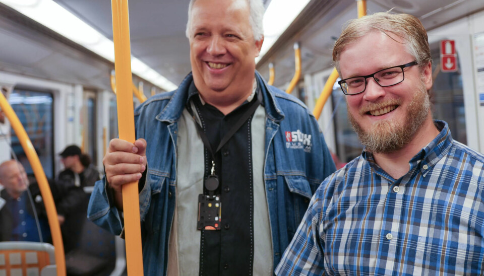 ULIKHET: Jan Rustad (t.h) og Andreas Lauvstad har tatt seg en liten pause for å møte Fagbladet for å snakke om et tema som debatteres heftig før høstens valg: Økte ulikheter. ULIKHET: Jan Rustad (t.h) og Andreas Lauvstad har tatt seg en liten pause for å møte Fagbladet for å snakke om et tema som debatteres heftig før høstens valg: Økte ulikheter.