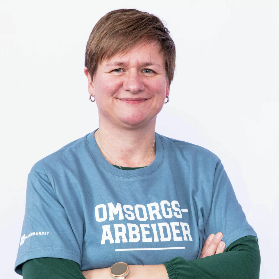JOBBER FOR HELTID: Fagforforbundets nestleder, Helene Harsvik Skeibrok, har selv permisjon fra en deltidsstilling som helsefagarbeider. Hennes første jobb var en 13,15 prosents stilling. JOBBER FOR HELTID: Fagforforbundets nestleder, Helene Harsvik Skeibrok, har selv permisjon fra en deltidsstilling som helsefagarbeider. Hennes første jobb var en 13,15 prosents stilling.