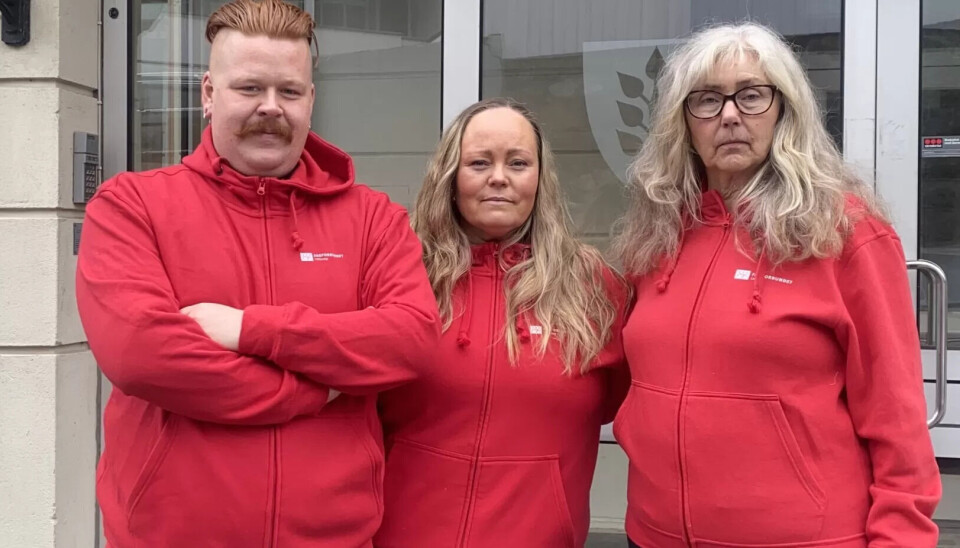 Fagforbundet-trekløver i Larvik som har mange spørsmål knyttet til privatiseringen av barnehager i Larvik. Fra venstre Vegard Holt Hansen, Randi Kristiansen og Hilde Fagerholt. Fagforbundet-trekløver i Larvik som har mange spørsmål knyttet til privatiseringen av barnehager i Larvik. Fra venstre Vegard Holt Hansen, Randi Kristiansen og Hilde Fagerholt.
