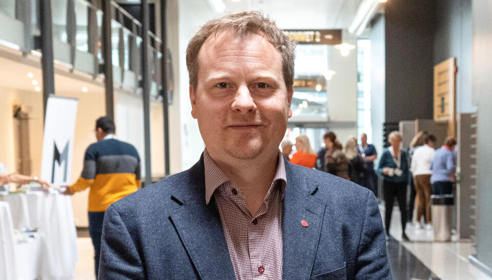 STILTE OPP: Statssekretær Ole Henrik Krat Bjørkholt (Ap) steppet inn for helse- og omsorgsminister Ingvild Kjerkol på Kommunalkonferansen, da ministeren satt flyfast i Israel. STILTE OPP: Statssekretær Ole Henrik Krat Bjørkholt (Ap) steppet inn for helse- og omsorgsminister Ingvild Kjerkol på Kommunalkonferansen, da ministeren satt flyfast i Israel.