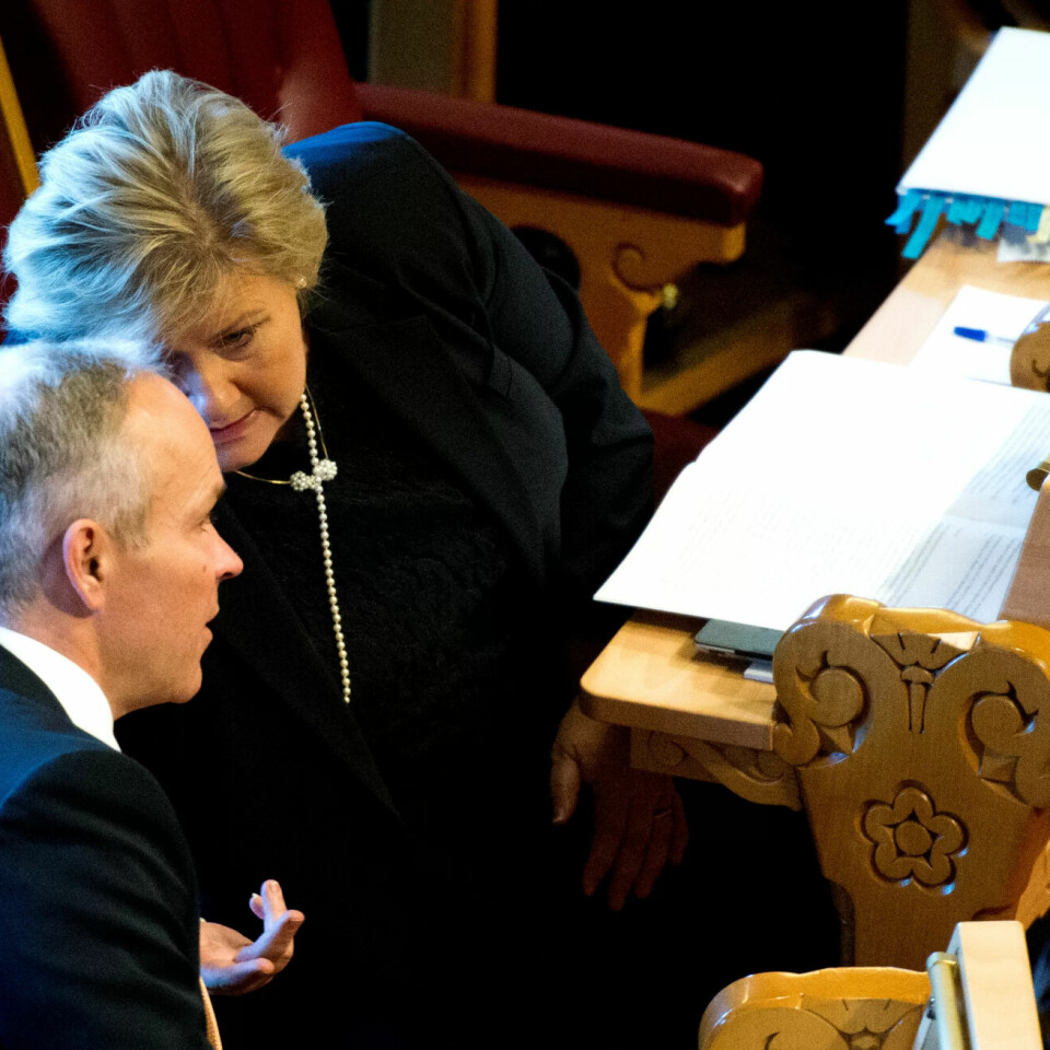 Erna Solberg og Jan Tore Sanner Erna Solberg og Jan Tore Sanner