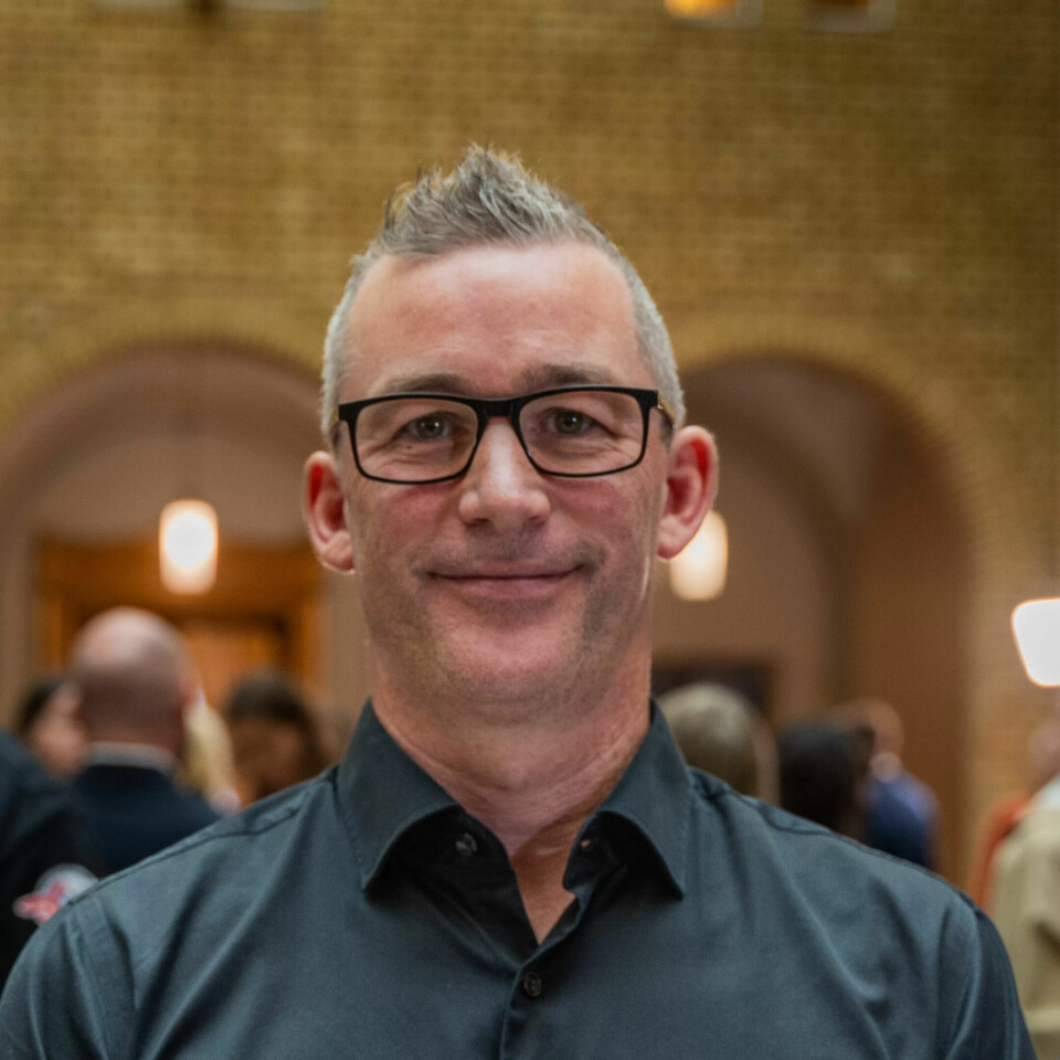 Christoffer Becham, leder i Handel og Kontor i Norge. Christoffer Becham, leder i Handel og Kontor i Norge.