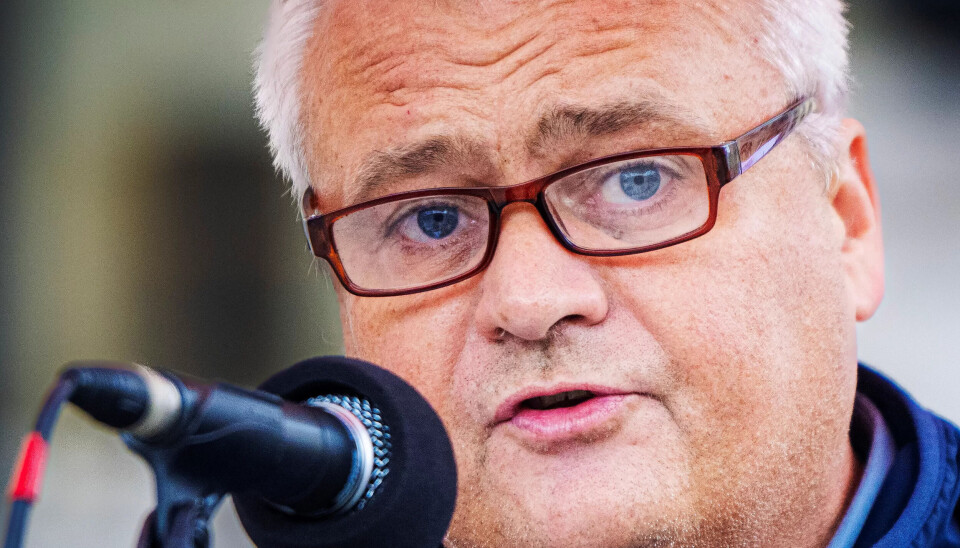 Leder i Fellesforbundet, Jørn Eggum. Leder i Fellesforbundet, Jørn Eggum.