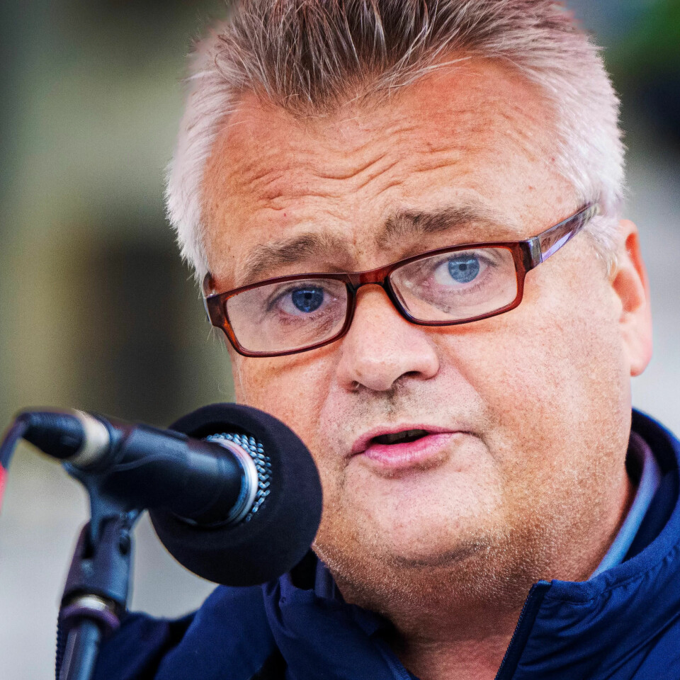 Leder i Fellesforbundet, Jørn Eggum. Leder i Fellesforbundet, Jørn Eggum.