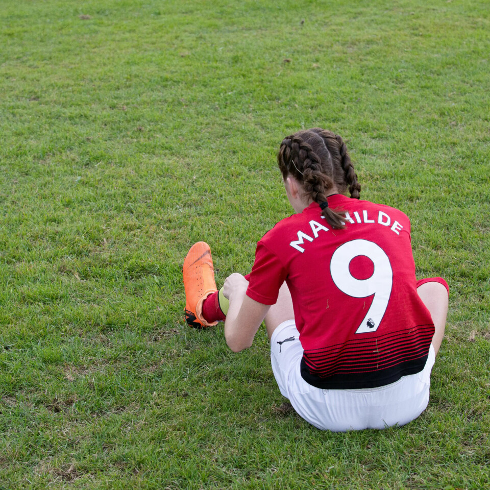 FAVORITTLAG: – Det kan hende jeg får lyst til å spille på Manchester United sitt damelag, sier Mathilde. FAVORITTLAG: – Det kan hende jeg får lyst til å spille på Manchester United sitt damelag, sier Mathilde.
