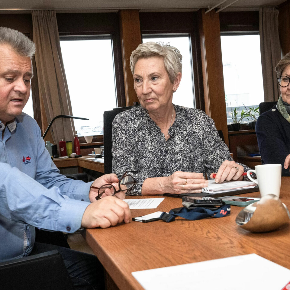 HVEM BLIR VALGT? Fellesforbundets leder Jørn Eggum (til venstre) har lenge vært utpekt som en favoritt til å ta over etter Peggy Hessen Følsvik. Her sammen med Fagforbundets leder Mette Nord, som også leder valgkomiteen fram til LO-kongressen. HVEM BLIR VALGT? Fellesforbundets leder Jørn Eggum (til venstre) har lenge vært utpekt som en favoritt til å ta over etter Peggy Hessen Følsvik. Her sammen med Fagforbundets leder Mette Nord, som også leder valgkomiteen fram til LO-kongressen.