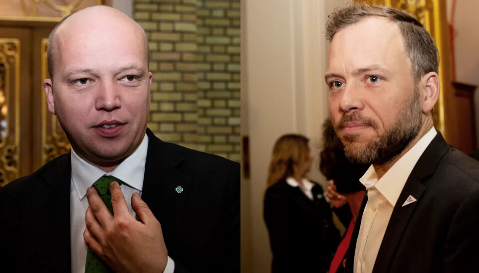 Trygve Slagsvold Vedum og Audun Lysbakken Trygve Slagsvold Vedum og Audun Lysbakken