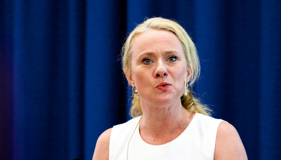 Arbeids- og sosialminister Anniken Hauglie. Arbeids- og sosialminister Anniken Hauglie.