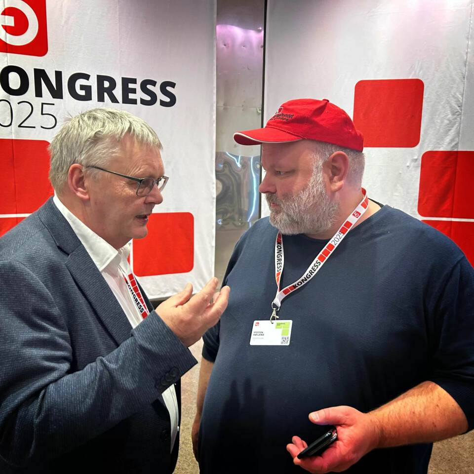 UENIGE: Odd Haldgeir Larsen i Fagforbundet og Steffen Høiland i Fellesforbundet har arbeidet med denne saken. UENIGE: Odd Haldgeir Larsen i Fagforbundet og Steffen Høiland i Fellesforbundet har arbeidet med denne saken.