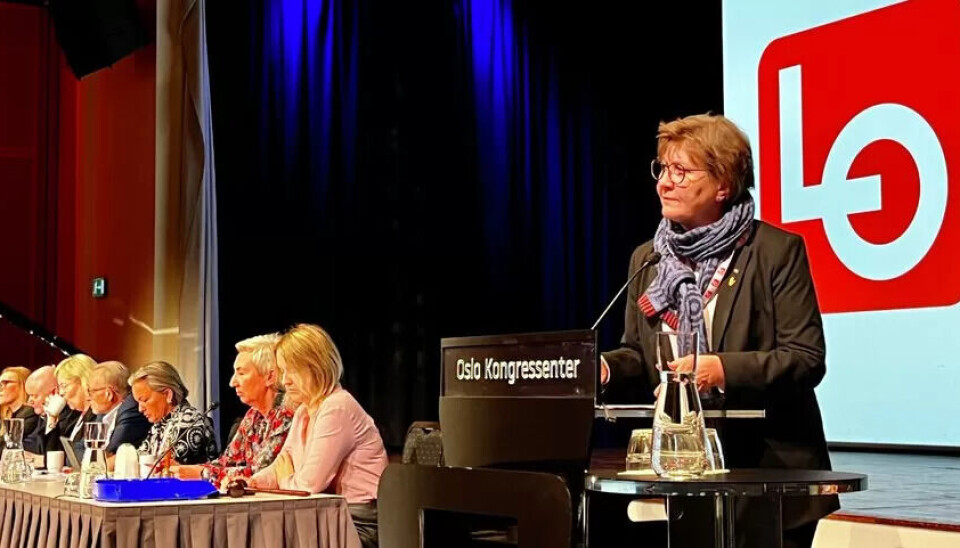 – LO er de eneste som tar kampen for en god lønnsutvikling for hele laget av arbeidstakere, sa Mette Nord. – LO er de eneste som tar kampen for en god lønnsutvikling for hele laget av arbeidstakere, sa Mette Nord.