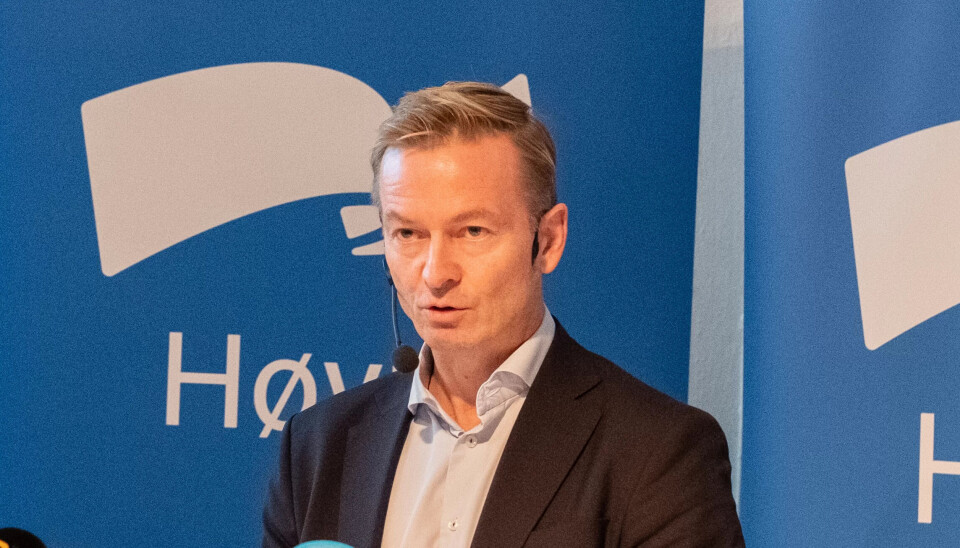 På kuttlista til Høyre finner man også fylkene, bistand og jernbane. Her partiets finanspolitiske talsperson Helge Orten. På kuttlista til Høyre finner man også fylkene, bistand og jernbane. Her partiets finanspolitiske talsperson Helge Orten.
