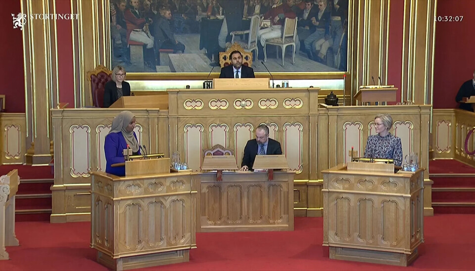 Spørretime: I onsdagens muntlige spørretime på Stortinget måtte helse- og omsorgsminister Ingvild Kjerkol besvare et spørsmål hun for fem år siden stilte daværende minister Bent Høie. Spørretime: I onsdagens muntlige spørretime på Stortinget måtte helse- og omsorgsminister Ingvild Kjerkol besvare et spørsmål hun for fem år siden stilte daværende minister Bent Høie.