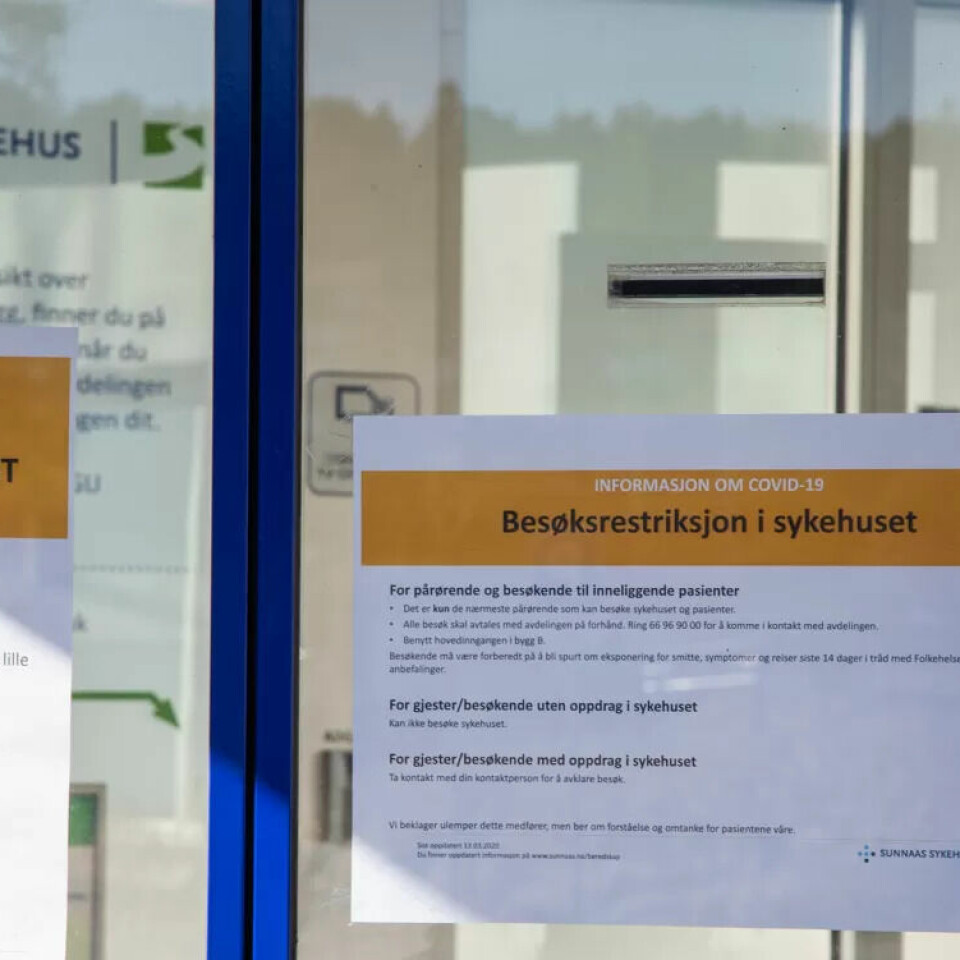 Det er strenge restriksjoner ved Sunnaas sykehus nå. Det er strenge restriksjoner ved Sunnaas sykehus nå.