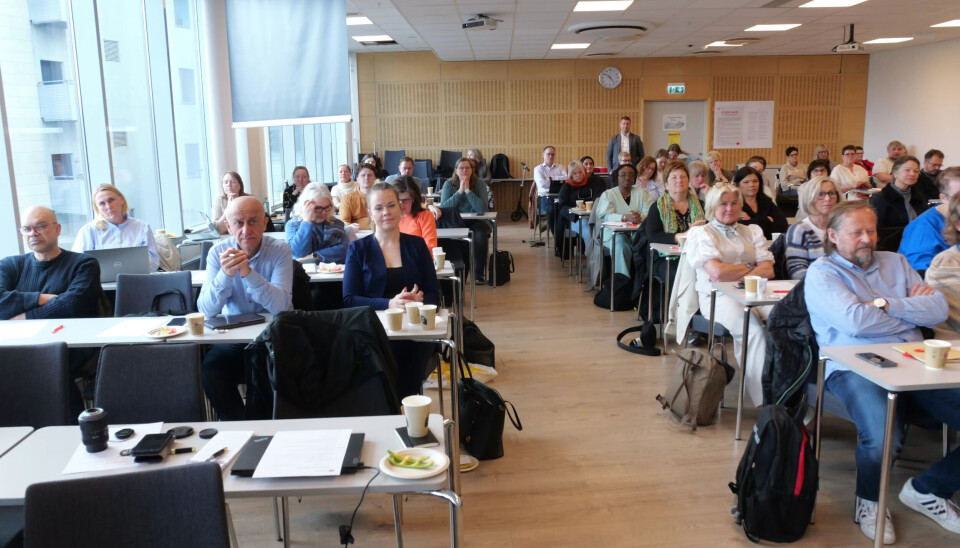 KONTORTILSETTE: Det var full sal under Fagforbundet sin fagdag «Fremtidens kontor» 25. april. 27. april mrkerar dei kontortilsette si dag. KONTORTILSETTE: Det var full sal under Fagforbundet sin fagdag «Fremtidens kontor» 25. april. 27. april mrkerar dei kontortilsette si dag.