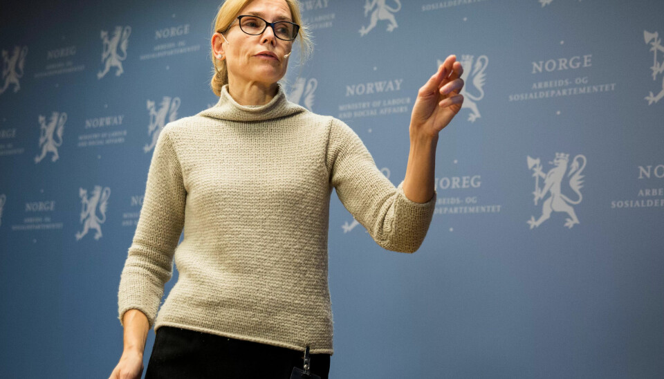 Professor Karen Helene Ulltveit-Moe la i dag fra Arbeidstidsutvalgets innstilling. Professor Karen Helene Ulltveit-Moe la i dag fra Arbeidstidsutvalgets innstilling.