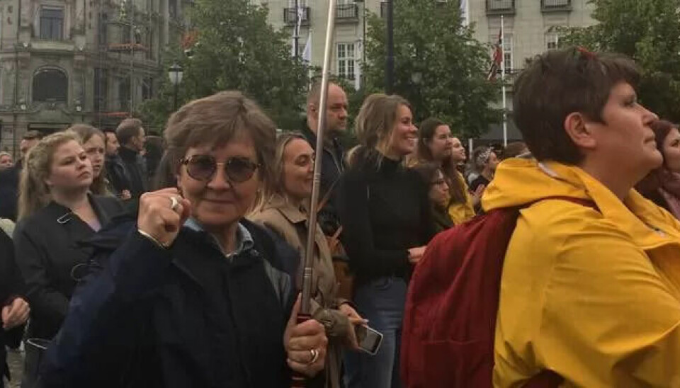 Leder av Fagforbundet, Mette Nord, gikk torsdag i demonstrasjonstog mot endring av abortloven. Leder av Fagforbundet, Mette Nord, gikk torsdag i demonstrasjonstog mot endring av abortloven.