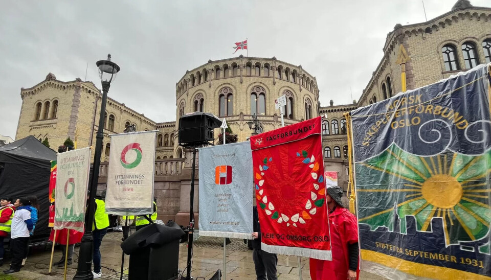 SAMLET: I tillegg til de streikende organisasjonene var solidariske aktører også til stede. SAMLET: I tillegg til de streikende organisasjonene var solidariske aktører også til stede.