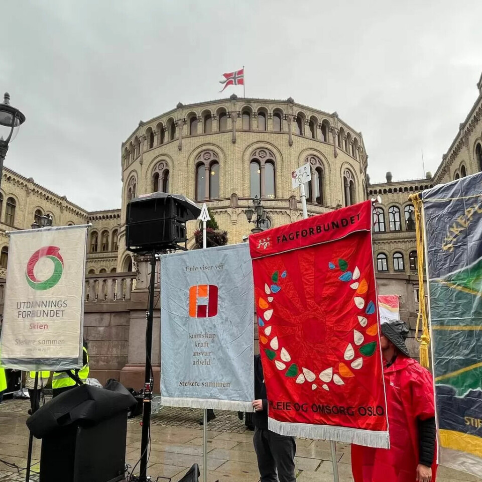 SAMLET: I tillegg til de streikende organisasjonene var solidariske aktører også til stede. SAMLET: I tillegg til de streikende organisasjonene var solidariske aktører også til stede.
