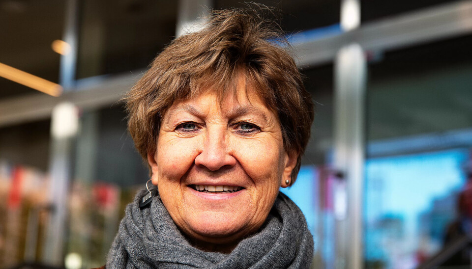 Mette Nord jubler etter den knusende seieren. Mette Nord jubler etter den knusende seieren.