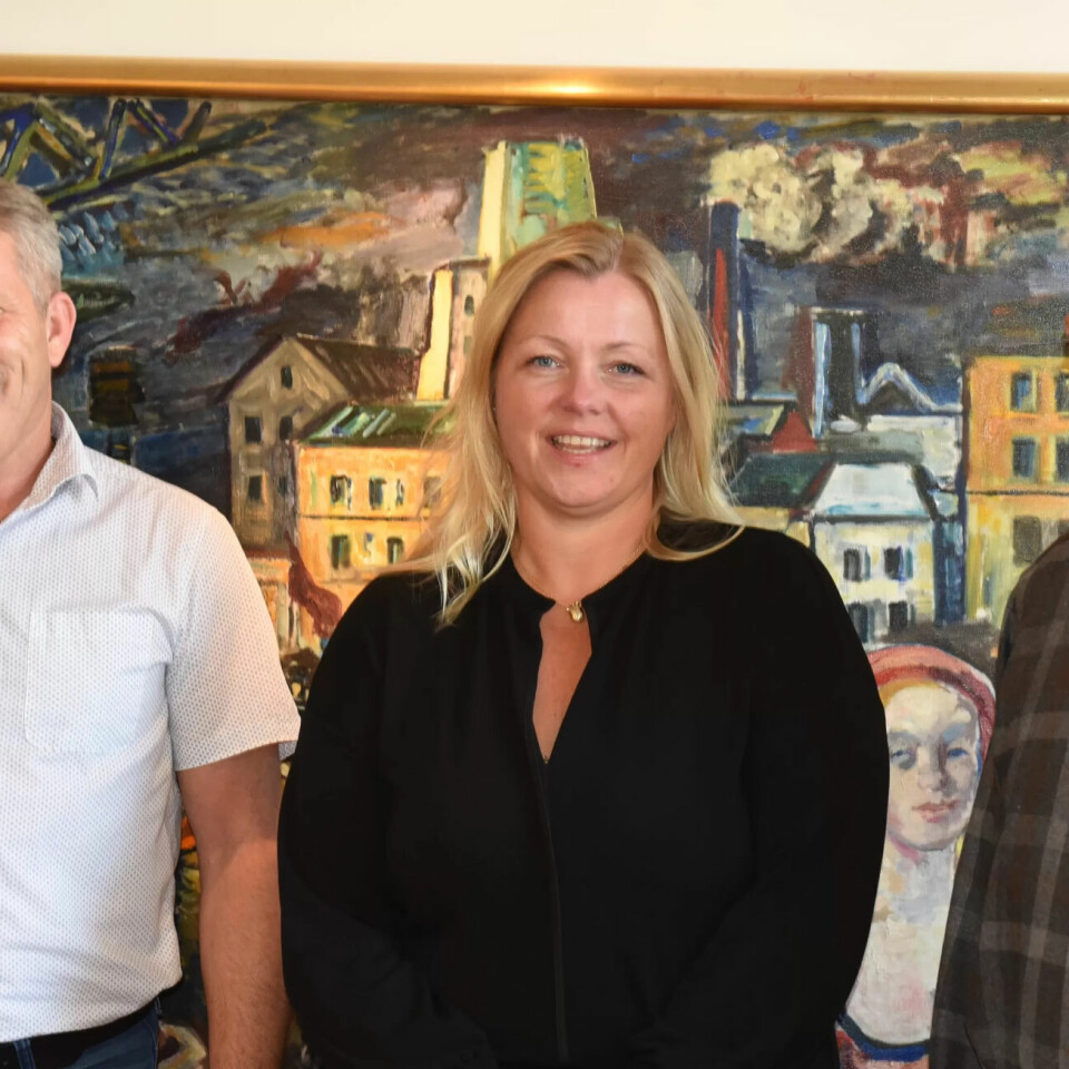 Nestleder i Ap, Bjørnar Skjæran (f.v.), partisekretær Kjersti Stenseng og veteranen Finn Kristensen. Nestleder i Ap, Bjørnar Skjæran (f.v.), partisekretær Kjersti Stenseng og veteranen Finn Kristensen.