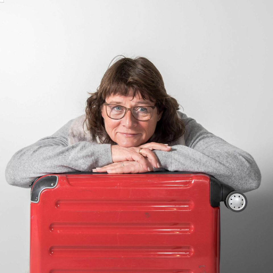 FLITTIG I BRUK: Kofferten pakkes ukentlig, det er sjelden Kristine har alle nettene hjemme i egen seng i løpet av en uke. FLITTIG I BRUK: Kofferten pakkes ukentlig, det er sjelden Kristine har alle nettene hjemme i egen seng i løpet av en uke.