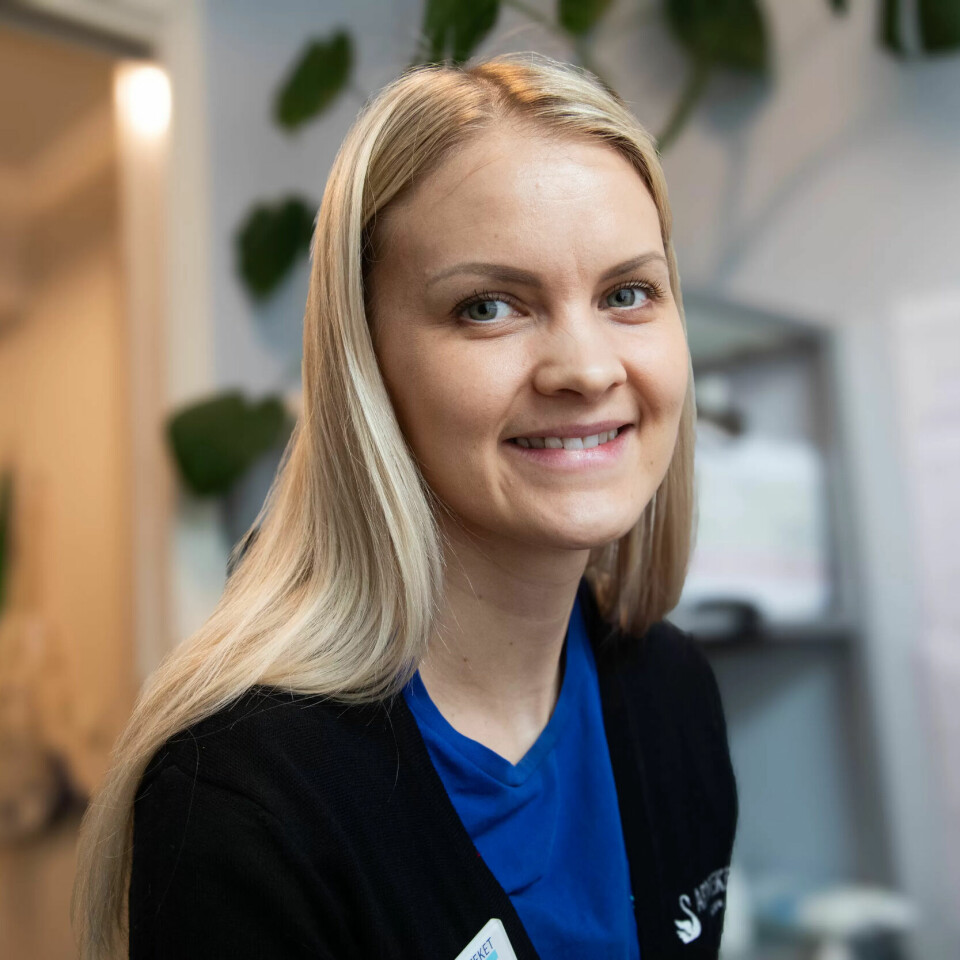 SERTIFISERT: Kristina har fått god opplæring i vaksinesetting. SERTIFISERT: Kristina har fått god opplæring i vaksinesetting.