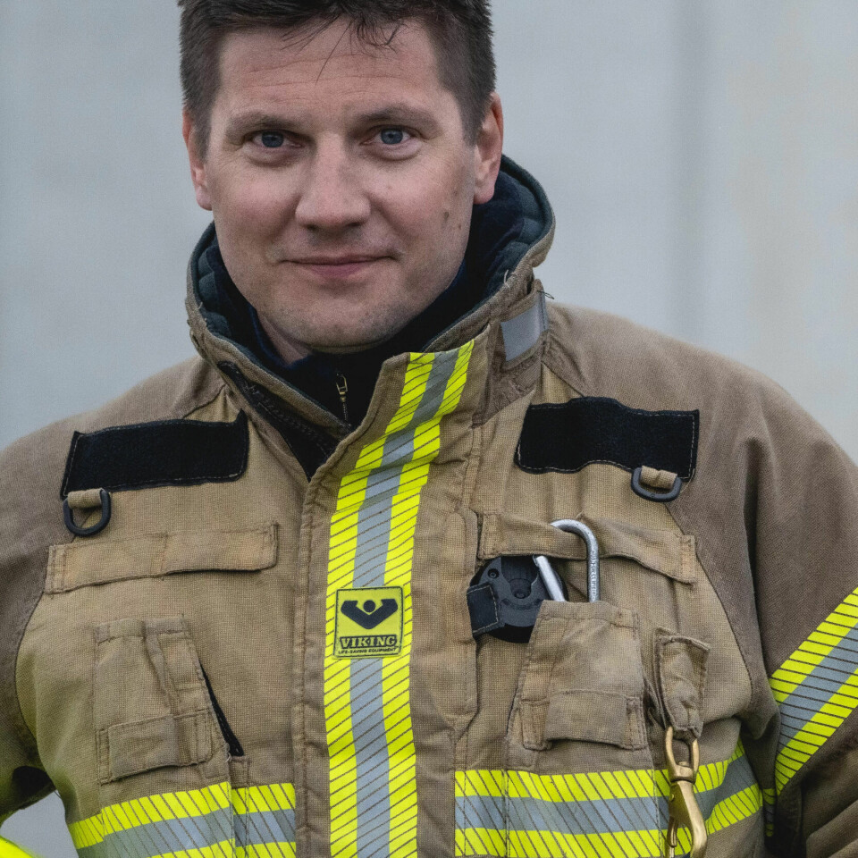 FORNØYD: Ketil Sivertsen i Norsk brann- og redningsforum. FORNØYD: Ketil Sivertsen i Norsk brann- og redningsforum.