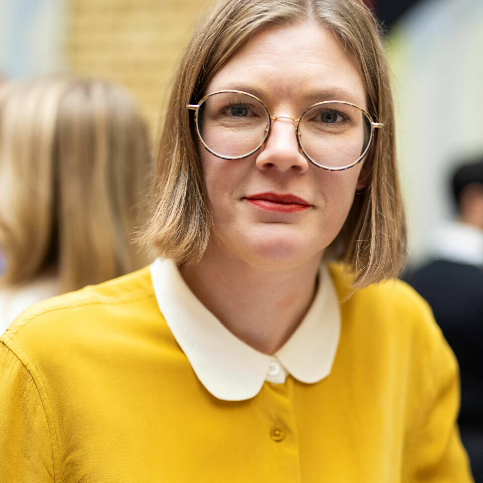 MER TIL TENNER: Regjeringen må ta regningen for sine egne løfter, mener Rødt- lederen, Marie Sneve Martinussen. Her i Stortingets vandrehall denne uka, da regjeringens forslag til statsbudsjett ble lagt fram. MER TIL TENNER: Regjeringen må ta regningen for sine egne løfter, mener Rødt- lederen, Marie Sneve Martinussen. Her i Stortingets vandrehall denne uka, da regjeringens forslag til statsbudsjett ble lagt fram.