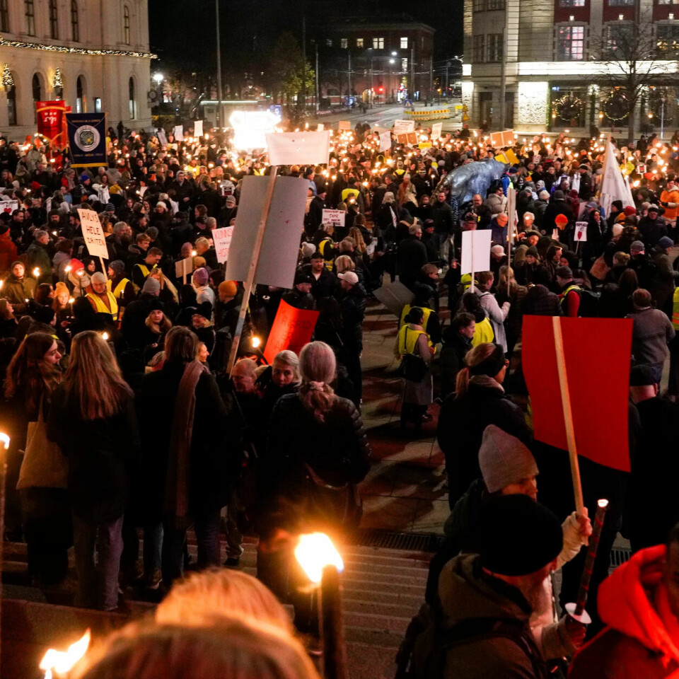 FAKKELTOG: Flere tusen møtte opp til markering i Oslo. FAKKELTOG: Flere tusen møtte opp til markering i Oslo.