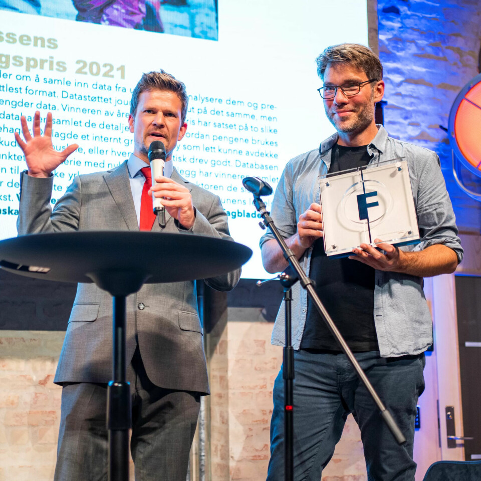 Journalist Øystein Windstad og utviklingsredaktør Vidar Eriksen er krumtappene i Barnehageprosjektet - en stor database over barnehagenes økonomiske disposisjoner. Journalist Øystein Windstad og utviklingsredaktør Vidar Eriksen er krumtappene i Barnehageprosjektet - en stor database over barnehagenes økonomiske disposisjoner.