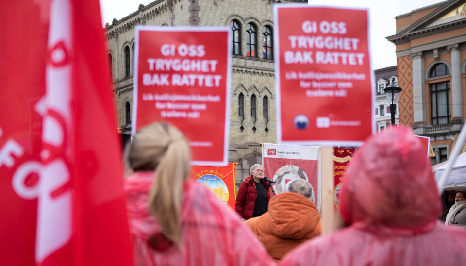 Marit Sauge, leder av Bussklubben i Oslo Sporveiers Arbeiderforening, sier sikkerheten til sjåførene må være noe alle har interesse av å gjøre noe med. Marit Sauge, leder av Bussklubben i Oslo Sporveiers Arbeiderforening, sier sikkerheten til sjåførene må være noe alle har interesse av å gjøre noe med.