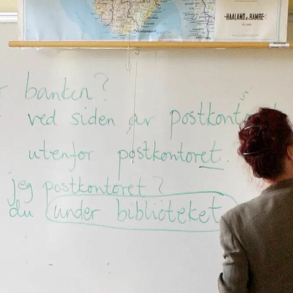 Introduksjonsprogrammet skal gi nyankomne innvandrere grunnleggende ferdigheter i norsk, samt innsikt i det norske samfunnet. Bildet er fra Rosenhof voksenopplæringssenter i Oslo. Introduksjonsprogrammet skal gi nyankomne innvandrere grunnleggende ferdigheter i norsk, samt innsikt i det norske samfunnet. Bildet er fra Rosenhof voksenopplæringssenter i Oslo.